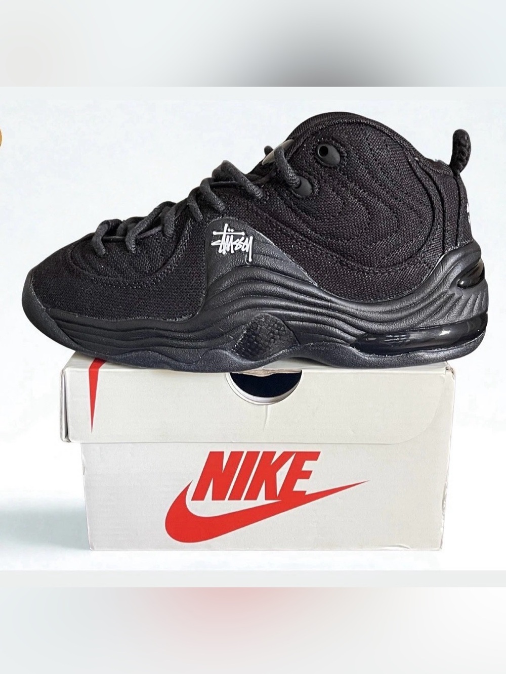 Size 5 - Nike Stussy x Air Penny II SP Black DQ5674-001 Men's BRAND NEW